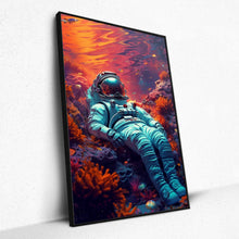 Load image into Gallery viewer, Crimson Cosmos Depths (Framed Poster)