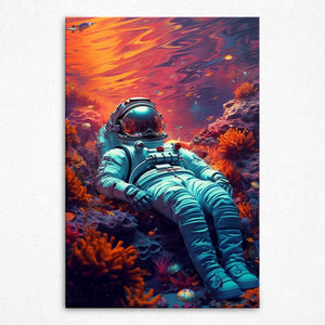Crimson Cosmos Depths (Canvas)