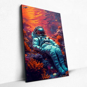 Crimson Cosmos Depths (Canvas)