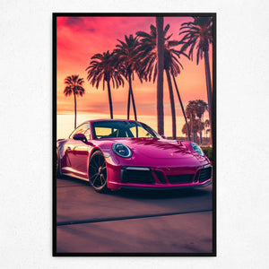 The Pink Pursuit (Framed Poster)