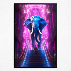 Celestial Encounter (Framed Poster)